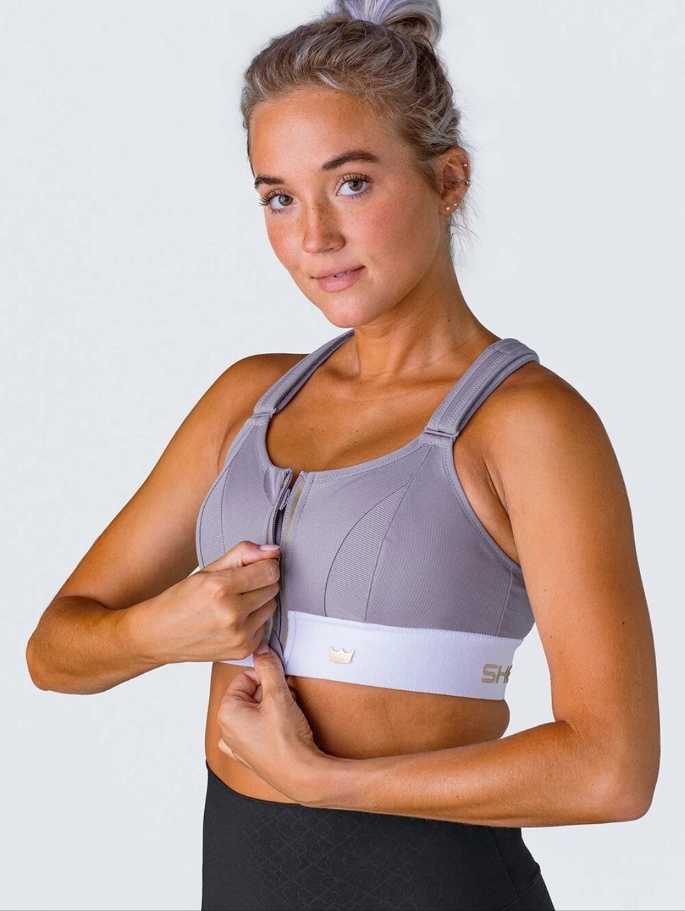 Shefit Ultimate Sports Bra "Victorious" Light purple Size Medium NWOT
